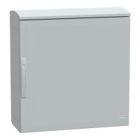 Armadio in poliestere. PanelSeT PLA. porta piena. tetto ventilato. 750x750x320mm. IP44.