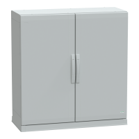 Armadio in poliestere. PanelSeT PLA. porta piena. fondo aperto. 1000x1000x420mm. IP54.