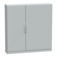 Armadio in poliestere. PanelSeT PLA. porta piena. fondo aperto. 1250x1250x320mm. IP54.