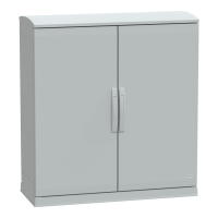 Armadio in poliestere. PanelSeT PLA. fondo aperto. tetto ventilato. 1000x1000x420 mm.