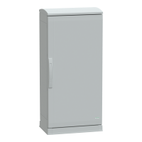 Armadio in poliestere. PanelSeT PLA. fondo aperto. tetto ventilato. 1000x500x320 mm.