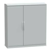 Armadio in poliestere. PanelSeT PLA. fondo aperto. tetto ventilato. 1250x1250x420 mm.