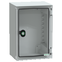 Cassetta in ABS + PC montata a parete. PanelSeT PLM. porta trasparente.