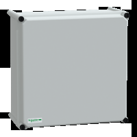 Cassetta PLS. retro in poliestere. coperchio PC opaco IP65 36x36x18cm