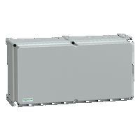 Cassetta PLS. retro in poliestere. coperchio PC opaco IP65 36x72x23cm