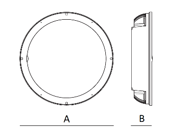 Riflettore IP66 150W-5000K Ellittico LED-