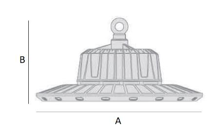 Riflettore Industriale IP65 200W-4000K 100° LED-