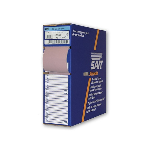 ROTOLI CARTA SU SPUGNA dimensioni in mm 115x25 tipo abrasivo 4S grana 400 supporto ND