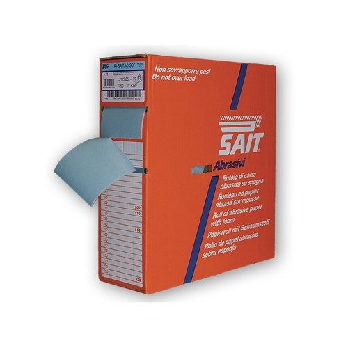 ROTOLI CARTA SU SPUGNA dimensioni in mm 115x25 tipo abrasivo 6S grana 320 supporto ND