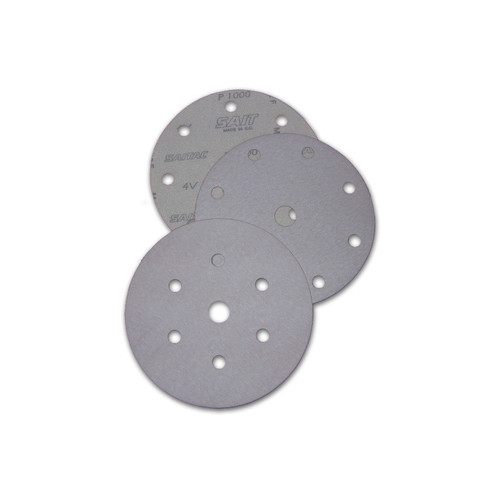 DISCHI CARTA AGGRAPPANTI dimensioni in mm 150 tipo abrasivo 4V grana 1500 supporto ND