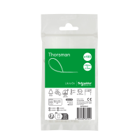 Accessori. Mureva Tube & Fix. Fascette di Cablaggio. 100x2.5mm. trasparente. incolore