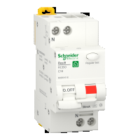 Interruttori magnetotermici differenziali (RCBO). Resi9. 1P+N. 16 A. curva C. 4500 A.