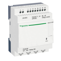 Smart relay compatto Zelio Logic - 12 I/O - 24 V CC - Orologio - S/display