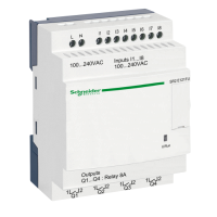 Smart relay comp. Zelio Logic - 12 I/O - 100..240 V CA - Orologio - S/display