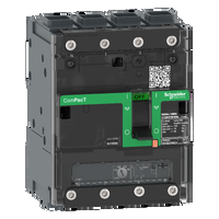 Interruttore. ComPacT NSXm 160B. 25kA/415VAC. 4 poli 4D (neutro totalmente