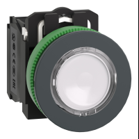 Harmony XB5. pulsante luminoso bianco ÷˜30 filopannello. ad impulso. plastica. LED