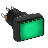 Pulsante luminoso verde ÷˜16 - filoghiera ad impulso - 24V - 2NC/NO