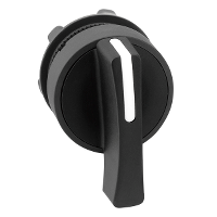 Testa selettore - 3 posizioni ÷˜22 - leva nera Harmony XB5