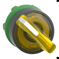 Testa selettore luminoso giallo - ÷˜ 22- per LED universale