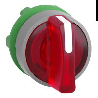 Testa selettore luminoso. Harmony XB5. plastica. leva rossa. 22mm. per LED