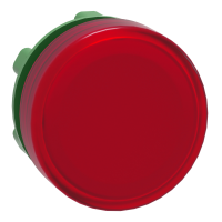 Testa lampada spia ÷˜22 - circolare - gemma liscia rossa- per LED universale