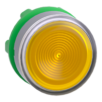 Testa pulsante luminoso giallo ghiera grigia- per LED universale- ÷˜22