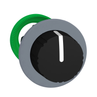 Testa selettore. Harmony XB5. filopannello. manopola nera. 3 posizioni . con ritorno da