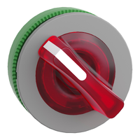 Testa selettore luminoso. Harmony XB5. filopannnello 30mm. plastica. leva rossa. per