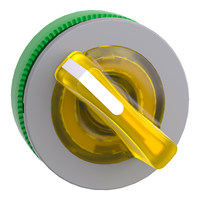 Testa selettore luminoso. Harmony XB5. filopannnello 30mm. plastica. leva blu. per LED