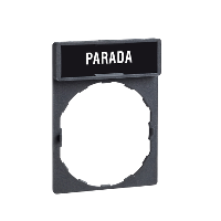 Porta etichetta 30 X 40mm - per unit÷  ÷˜22 - con etichetta ARRESTO