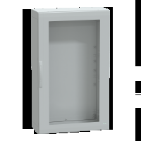 Armadio in poliestere. PanelSeT PLA. porta trasparente. totalmente chiuso.