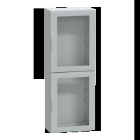 Armadio in poliestere. PanelSeT PLA. porta trasparente. totalmente chiuso.