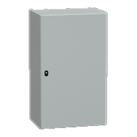 Cassetta in acciaio montata a parete. PanelSeT S3D. porta piena. senza piastra di