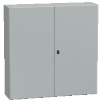 Cassetta in acciaio montata a parete. PanelSeT S3D. porta piena senza piastra