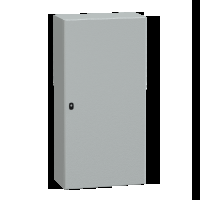 Cassetta in acciaio montata a parete. PanelSeT S3D. porta piena. senza piastra di