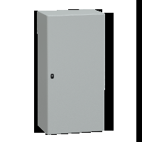 Cassetta in acciaio montata a parete. PanelSeT S3D. porta piena. senza piastra di