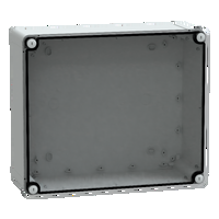 Contenitore in policarbonato . PanelSeT TBP. UL. IP66. IK08. RAL 7035. A341xL291xP128