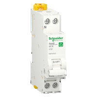 Interruttore magnetotermico (MCB). Resi9. 1P + N. 32 A. curva C. 4500 A. 230 V