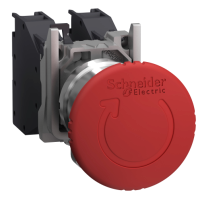 Pulsante a fungo arresto emergenza ATEX girare per sbloccare