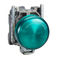 Lampada spia ÷˜22 - IP65 - verde - LED integrato - 24-120V - ATEX