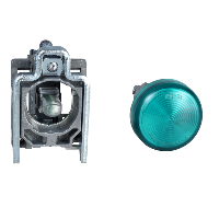 Lampada spia ÷˜22 - IP65 - verde - LED integrato - 230-240V - ATEX