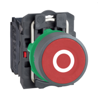 Pulsante rosso ''0'' 1NC ghiera grigia Harmony XB5