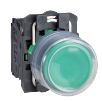 Pulsante verde ÷˜22 - ad impulso - 1NO Harmony XB5