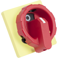 Manovra rotativa rossa (massimo 3 lucchetti) per TeSys Vario V3. V4