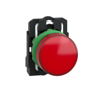 Lampada spia completa ÷˜22 - IP65 - rossa - LED universale - 120Vac