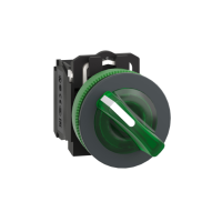 Selettore luminoso verde 2 pos.filopannello ÷˜30 120VAC NO+NC- LED universale
