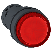 Pulsante luminoso - LED - ad impulso - 1 NC - rosso - 230 V