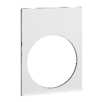 Etichetta con marcatura. Harmony XAC. targhetta. 30 x 40mm. plastica. bianca.