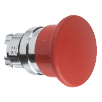 Testa pulsante ÷˜22 - ad impulso - fungo ÷˜40mm - rossa