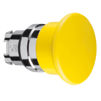 Testa pulsante ÷˜22 - ad impulso - fungo ÷˜40mm - giallo